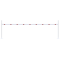 Height restriction barrier | with 2 square posts | cross tube length: 9000 mm | to be fixed by plugs | without barrier of aluminium tube